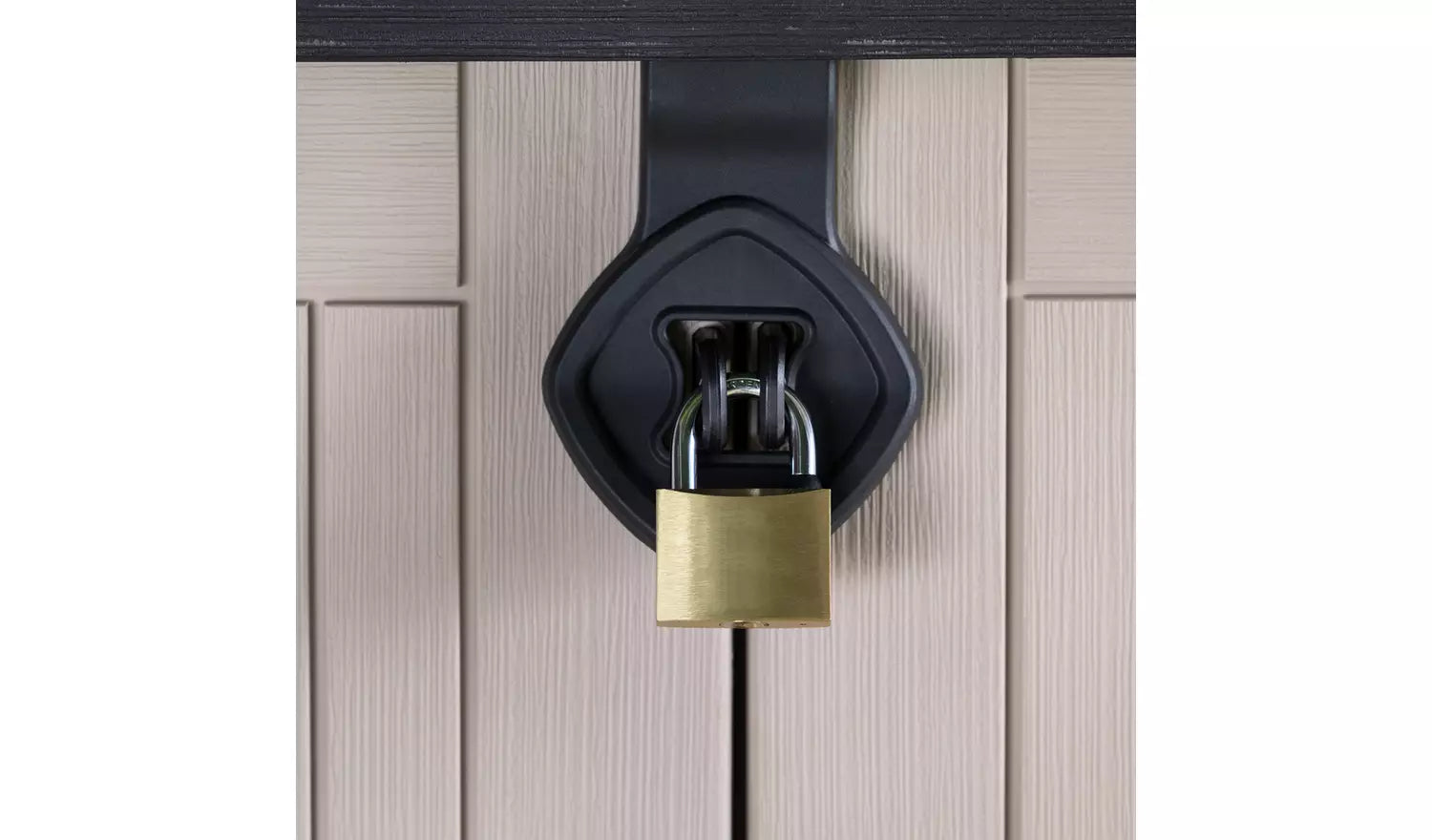 Keter Store-It-Out Midi 880L Plastic Garden Storage – Beige & Brown - Image 7