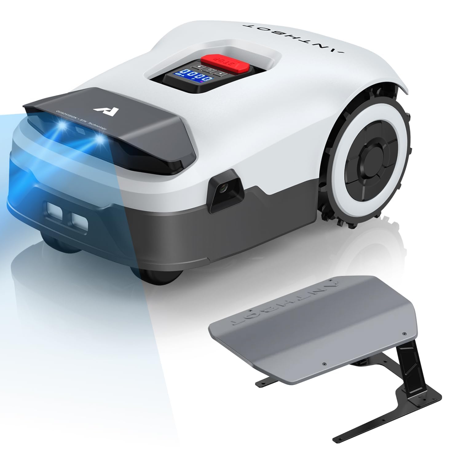 ANTHBOT Genie Mähroboter ohne Begrenzungskabel 3600 m², Full Band RTK + 4-Augen-Vision Roboter-Rasenpflege Gerät, 30+ Mehrzonen-Management, KI-Intelligente Hindernisvermeidung & Rasenpflege - Genie 3000 - Image 2