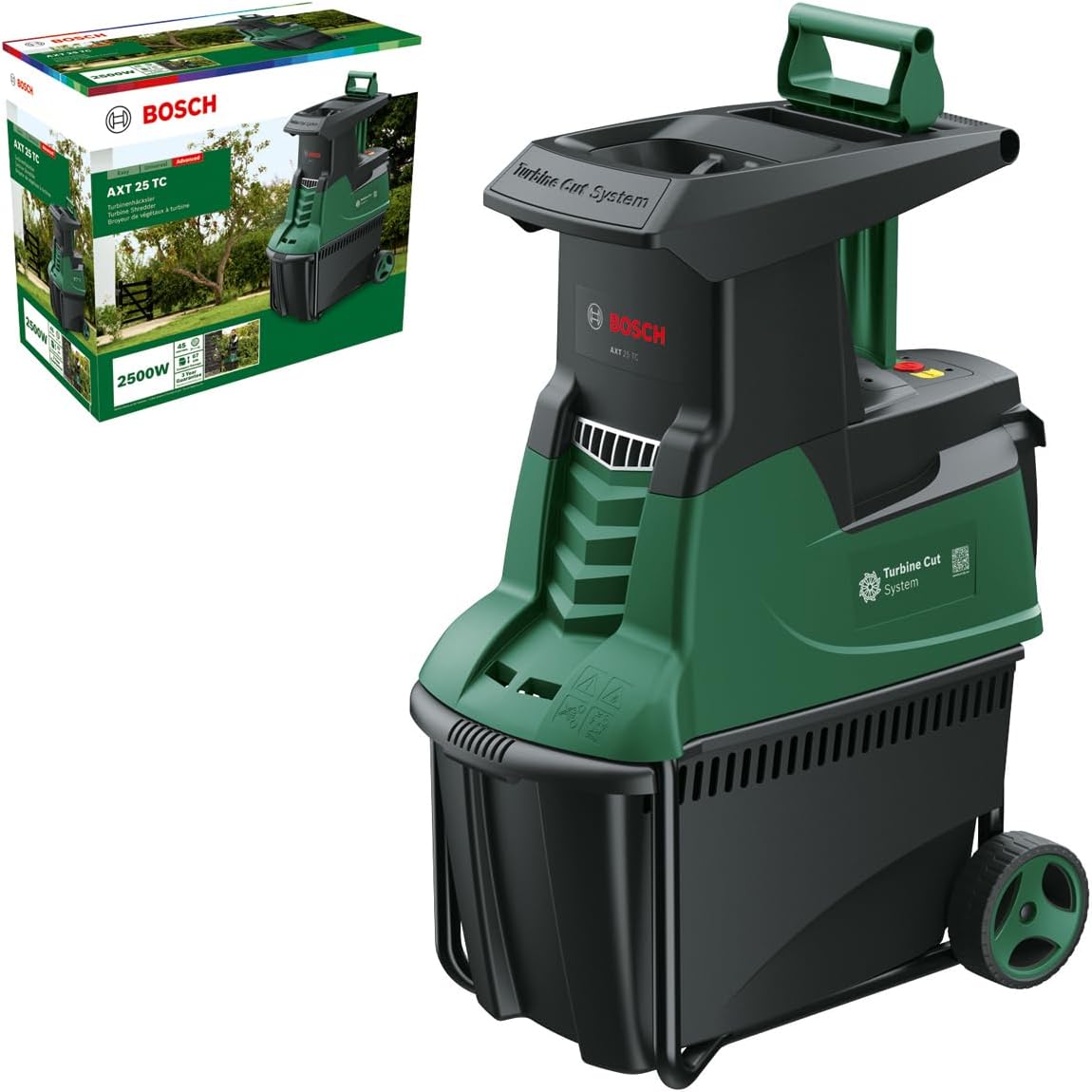 Bosch Turbinenhäcksler AXT 25 TC (2.500 W; geeignet für Holz und harte Gartenabfälle; integrierte Fangbox 53 l; in Karton) - Image 2