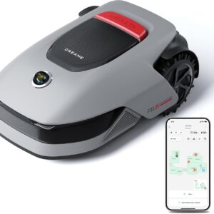 DREAME Intelligenter Mähroboter A1 Pro, Drahtloser Umfang Mähroboter, 2000m², App-Steuerung, OmniSense™ Technologie, Intuitive Zonenverwaltung, Intelligente Hindernisvermeidung, Offroad-Reifen