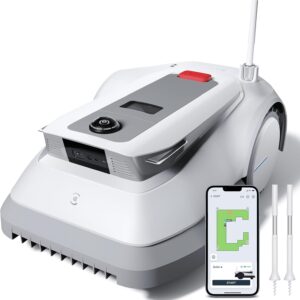 ECOVACS GOAT G1-800 Mähroboter 800㎡ ohne Begrenzungskabel, vollautomatischer kartierender Rasenroboter, Ultra-Weitband+Vision+GPS-Positionierung, 16-Zonen-Management, intelligente Hindernisvermeidung