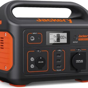 Jackery Explorer 500, 518Wh Tragbare Powerstation Mobiler Stromspeicher mit 230V/500W (Spitze 1000W) Steckdose + USB, Mobile Stromversorgung mit LCD-Anzeige für Party, Camping, Wohnmobil, Heimwerken