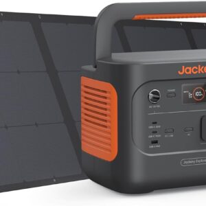Jackery Powerstation 1000 v2 mit 200W Solarpanel, 1070Wh LiFePO4 Solargenerator, 1500W AC/100W USB-C Ausgang,1 Std. Schnellladung für Camping, Wohnmobil, Notfall