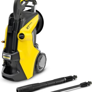 Kärcher Hochdruckreiniger K 7 Premium Power, Druck: 180 bar, Durchfluss: 600 l/h, Flächenleistung: 60 m²/h, Leistung: 3.000 W, Schlauchtrommel, mit Pistole, Dreckfräser, Strahlrohr