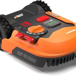 WORX Landroid WR169E Mähroboter mit Begrenzungskabel für Gärten bis 300m² - AIA Navigation - App Steuerung, WLAN, Bluetooth - Cut-to-Edge - 16 cm Schnittbreite - 30-60 mm Schnitthöhe